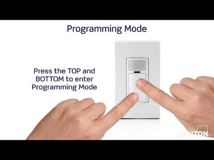 Decora Occupancy Motion Sensor Light Switch, Auto-On, 2A, Residential Grade, Single Pole