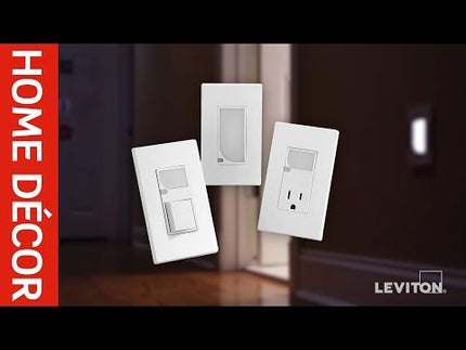 Occupancy Sensor, PIR wall switch. 2700VA, Single Relay, Time Delay 30s-30m. 120/208/220/230/240/277VAC; 50/60Hz. 180 degree field of view and Blinders, CEC Title 20/24 compliant. Made in USA. Color: White