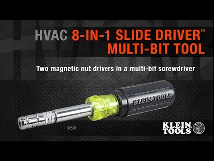 HVAC Slide Drive™ Multi-Bit Screwdriver / Nut Driver, 8-in-1