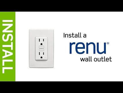 RENU® 20 Amp Tamper-Resistant GFCI Outlet/Receptacle, Pebble Grey