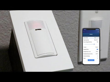 Smart Sensor, PIR, 1000W Dimming Wallbox Occupancy Sensor/Vacancy Sensor, App configurable, 120V, Commercial Grade, White