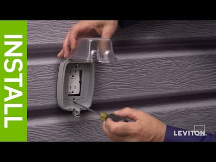 20 Amp GFCI Weather-Resistant Outlet, Self Test, with LED Indicator Light
