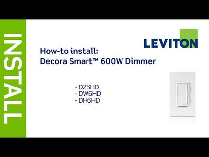 Leviton Decora Smart Wi-Fi 600W Universal LED/Incandescent Dimmer. Works with Amazon Alexa and Google Assistant, No Hub Required.
