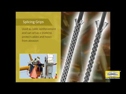 Conduit Riser Support Grips, Single Weave, Closed Mesh, Ring Type, 4.00" Conduit, Tin-Coated Bronze, 2.00-2.49"