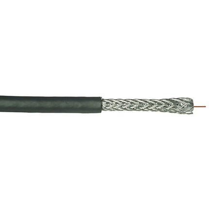 RG6/U-CCS-BK-ETL 18AWG SOL CCS FPE, Bonded AL Foil + AL Braid 60%